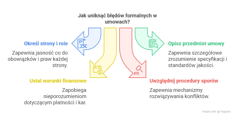 jak uniknąć błędów formalnych w umowach